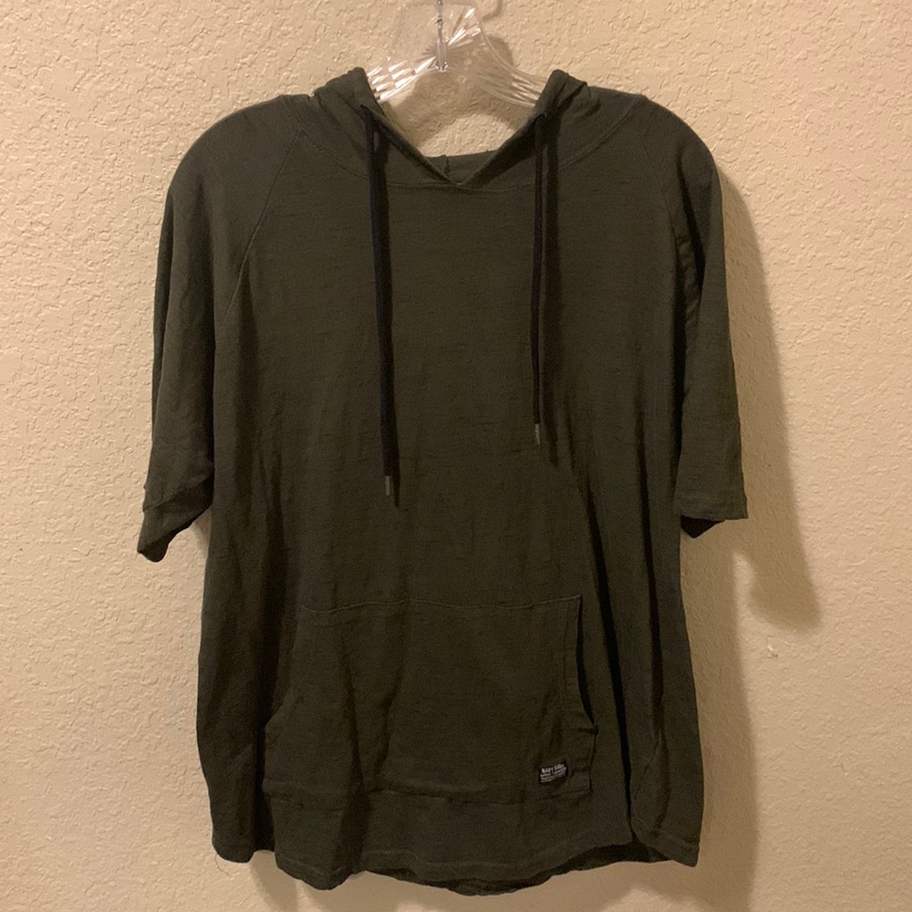 Navy Yard Hooded Short Sleeve Shirt Size XL Men